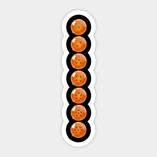 Dragon Balls Sticker by kelvector